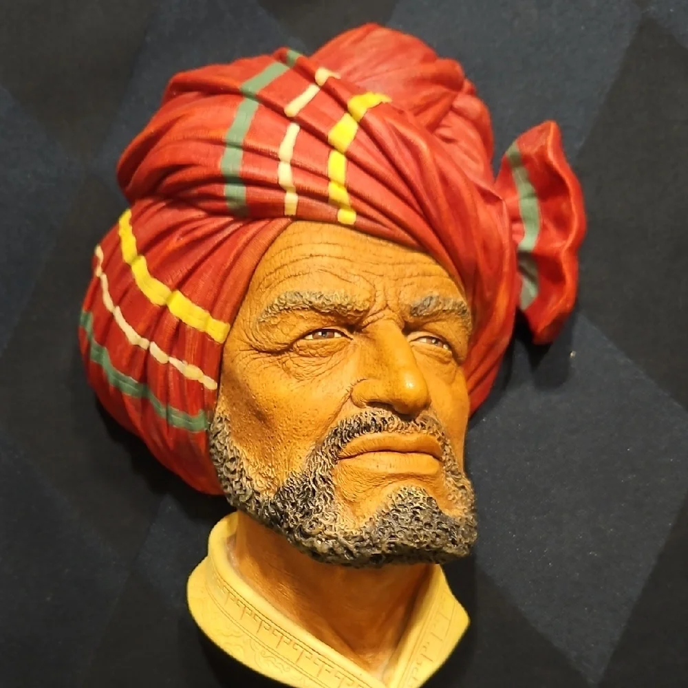 Bossons Vintage ABDUL (Arabian) 3D Chalkware Wallart - Picture 14 of 14